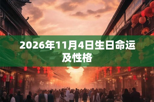 2026年11月4日生日命运及性格 2026年11月4日生日命运及性格