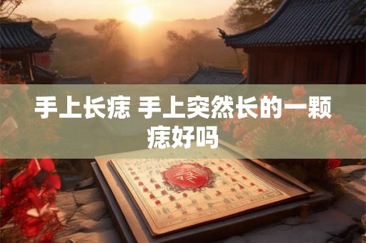 手上长痣 手上突然长的一颗痣好吗
