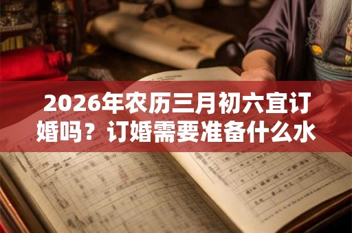 2026年农历三月初六宜订婚吗?订婚需要准备什么水果? 2026年农历三月初六宜订婚吗?订婚需要准备什么水果?