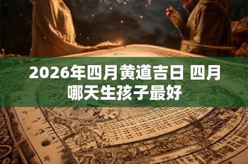 2026年四月黄道吉日 四月哪天生孩子最好