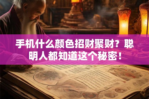 手机什么颜色招财聚财?聪明人都知道这个秘密! 手机什么颜色招财聚财?聪明人都知道这个秘密!