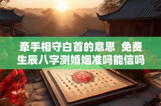 牵手相守白首的意思  免费生辰八字测婚姻准吗能信吗