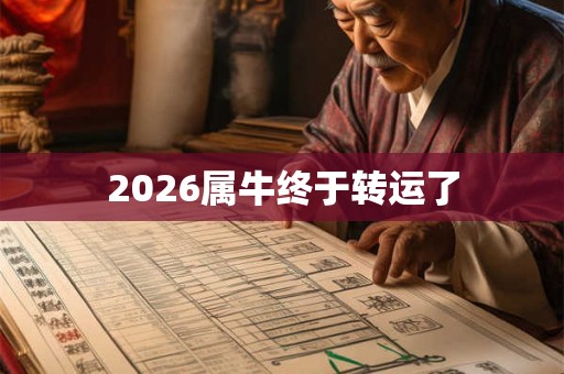 2026属牛终于转运了 2026属牛终于转运了