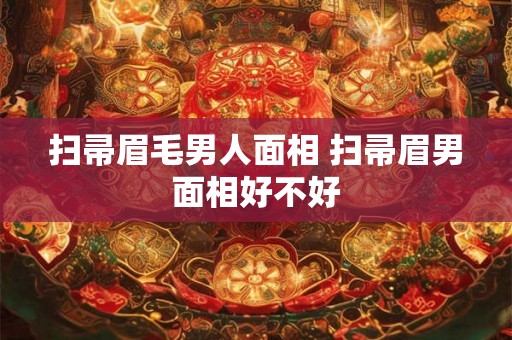 扫帚眉毛男人面相 扫帚眉男面相好不好