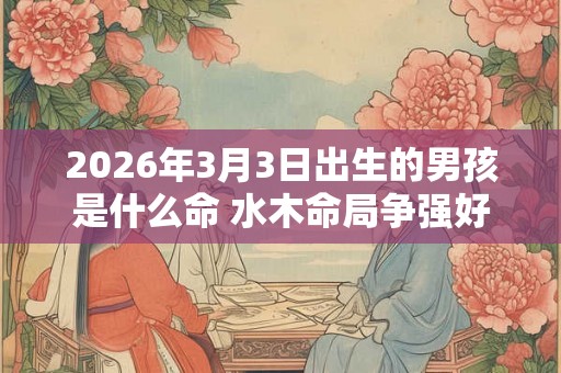 2026年3月3日出生的男孩是什么命 水木命局争强好胜