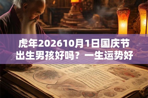 虎年202610月1日国庆节出生男孩好吗？一生运势好不好？