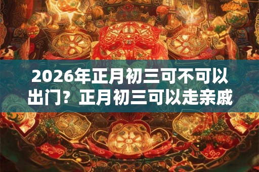2026年正月初三可不可以出门？正月初三可以走亲戚吗？
