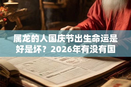 属龙的人国庆节出生命运是好是坏？2026年有没有国庆？
