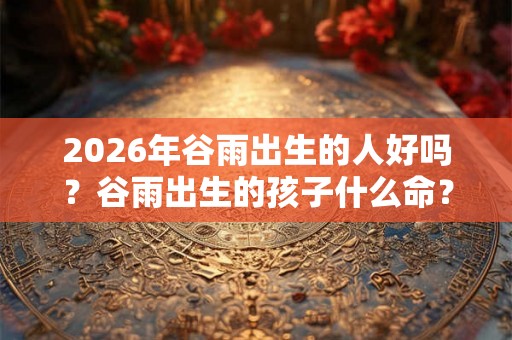 2026年谷雨出生的人好吗？谷雨出生的孩子什么命？