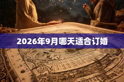 2026年9月哪天适合订婚