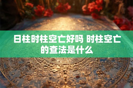 日柱时柱空亡好吗 时柱空亡的查法是什么