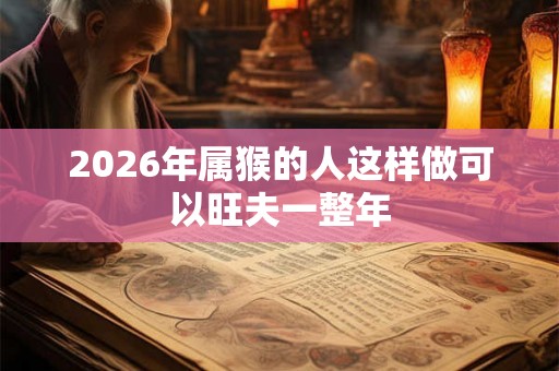 2026年属猴的人这样做可以旺夫一整年