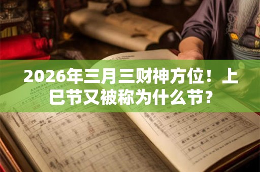 2026年三月三财神方位！上巳节又被称为什么节？
