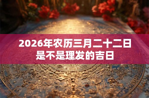 2026年农历三月二十二日是不是理发的吉日 2026年农历三月二十二日是不是理发的吉日