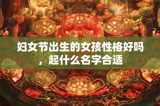 妇女节出生的女孩性格好吗，起什么名字合适
