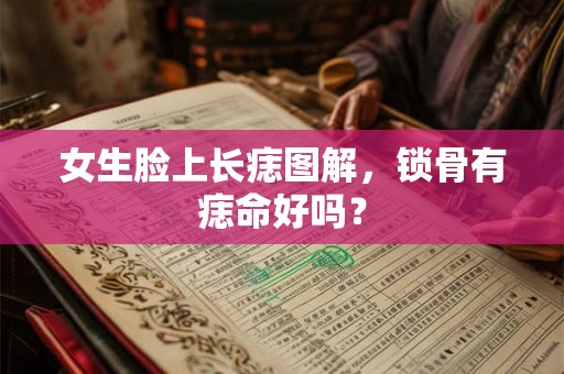 女生脸上长痣图解，锁骨有痣命好吗？