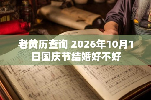 老黄历查询 2026年10月1日国庆节结婚好不好 老黄历查询 2026年10月1日国庆节结婚好不好