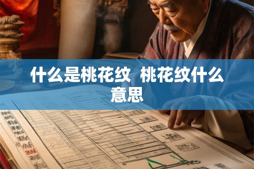 什么是桃花纹  桃花纹什么意思