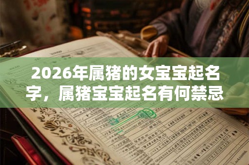 2026年属猪的女宝宝起名字，属猪宝宝起名有何禁忌？