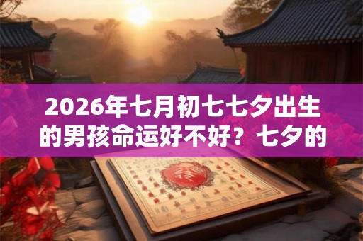 2026年七月初七七夕出生的男孩命运好不好？七夕的传说故事你知道吗？