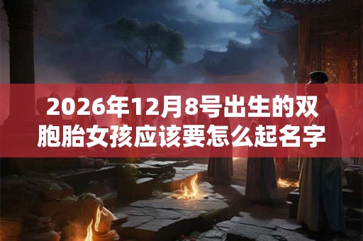 2026年12月8号出生的双胞胎女孩应该要怎么起名字，五行属什么？