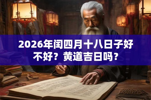 2026年闰四月十八日子好不好？黄道吉日吗？