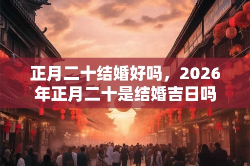 正月二十结婚好吗，2026年正月二十是结婚吉日吗