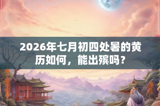 2026年七月初四处暑的黄历如何，能出殡吗？