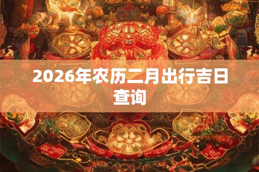 2026年农历二月出行吉日查询 2026年农历二月出行吉日查询