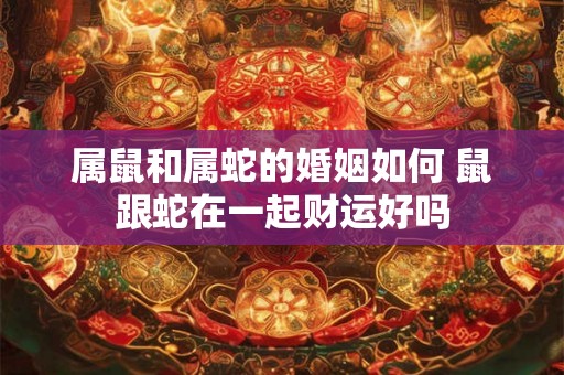 属鼠和属蛇的婚姻如何 鼠跟蛇在一起财运好吗