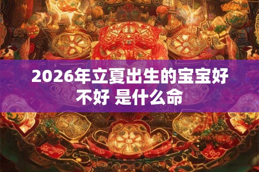 2026年立夏出生的宝宝好不好 是什么命 2026年立夏出生的宝宝好不好 是什么命