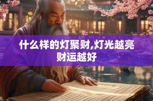 什么样的灯聚财,灯光越亮财运越好