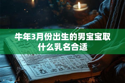 牛年3月份出生的男宝宝取什么乳名合适