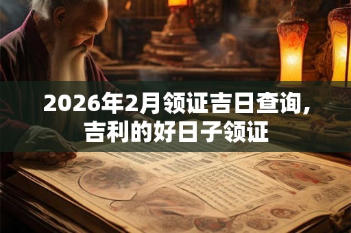 2026年2月领证吉日查询,吉利的好日子领证