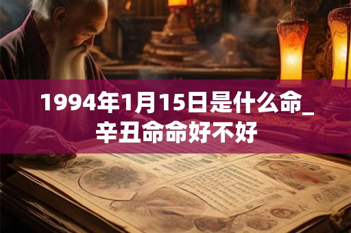1994年1月15日是什么命_辛丑命命好不好