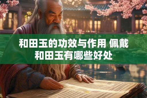 和田玉的功效与作用 佩戴和田玉有哪些好处
