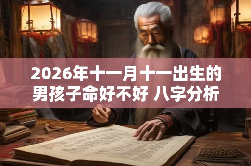 2026年十一月十一出生的男孩子命好不好 八字分析