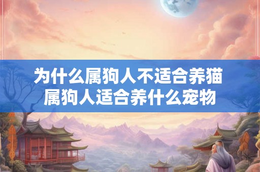 为什么属狗人不适合养猫 属狗人适合养什么宠物