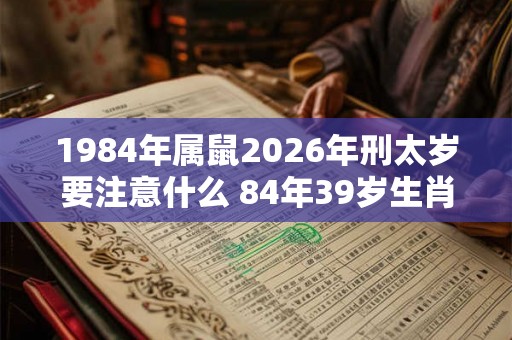 1984年属鼠2026年刑太岁要注意什么 84年39岁生肖鼠逢马年运势如何