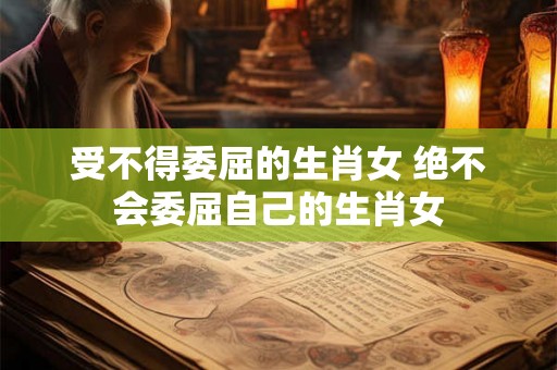 受不得委屈的生肖女 绝不会委屈自己的生肖女 受不得委屈的生肖女 绝不会委屈自己的生肖女