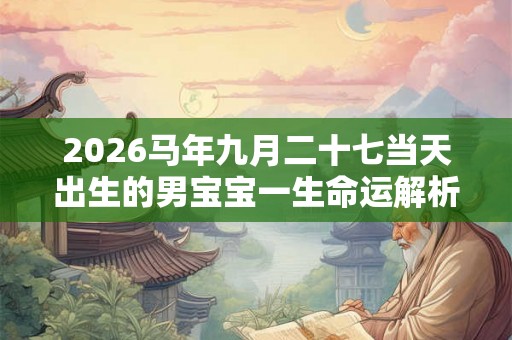 2026马年九月二十七当天出生的男宝宝一生命运解析 2026马年九月二十七当天出生的男宝宝一生命运解析
