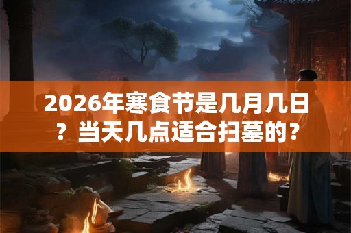2026年寒食节是几月几日？当天几点适合扫墓的？
