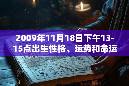 2009年11月18日下午13-15点出生性格、运势和命运