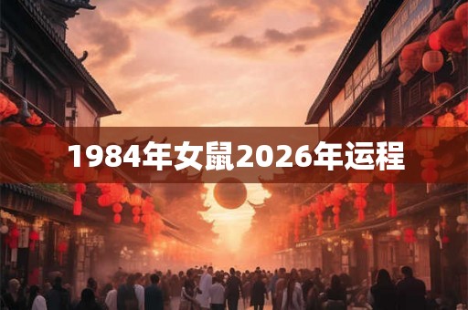 1984年女鼠2026年运程