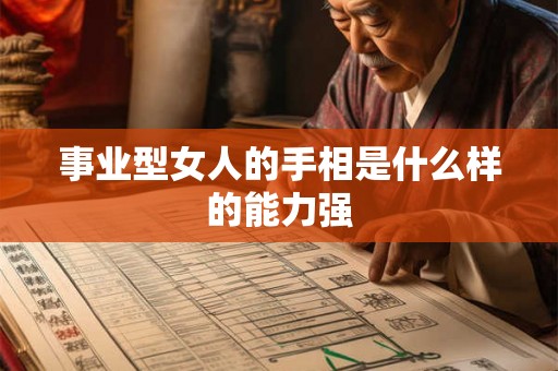 事业型女人的手相是什么样的能力强