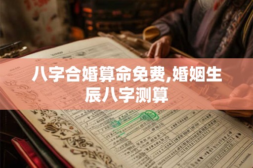 八字合婚算命免费,婚姻生辰八字测算 八字合婚算命免费,婚姻生辰八字测算