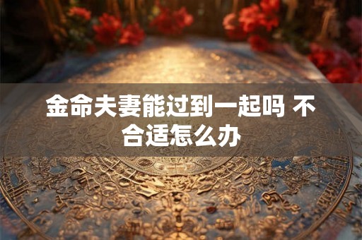 金命夫妻能过到一起吗 不合适怎么办
