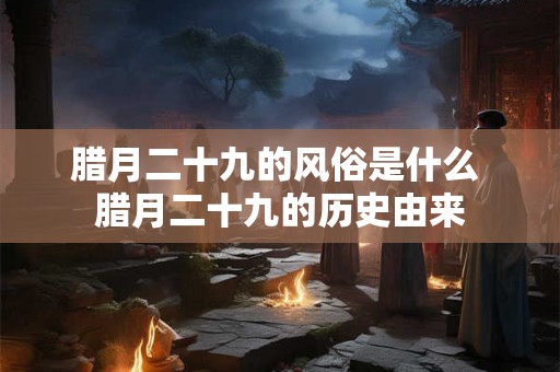 腊月二十九的风俗是什么 腊月二十九的历史由来 腊月二十九的风俗是什么 腊月二十九的历史由来