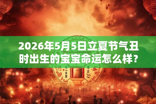 2026年5月5日立夏节气丑时出生的宝宝命运怎么样？