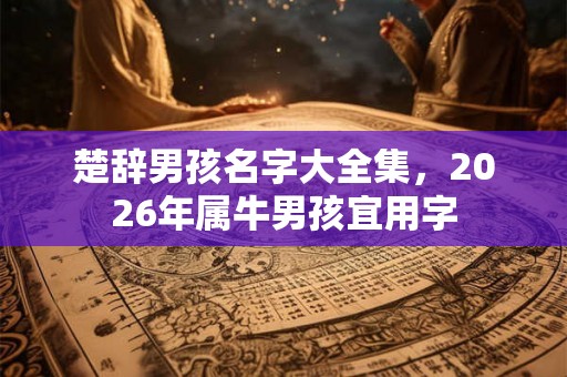 楚辞男孩名字大全集，2026年属牛男孩宜用字